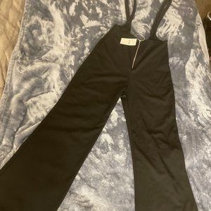 Brand New Black Fashion Nova Zip Up Jumpsuit